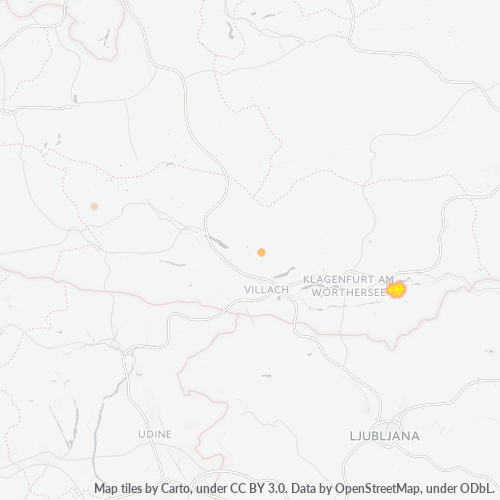 Heatmap für postleitzahl 9122