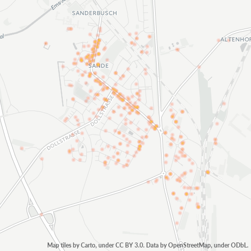 Heatmap für plz 26452