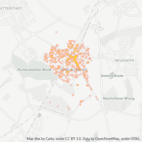 Heatmap für plz 67117