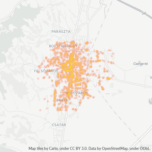 7100 Vállalati sűrűségi térkép