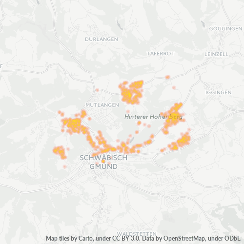 73527 Standortdichte-Heatmap