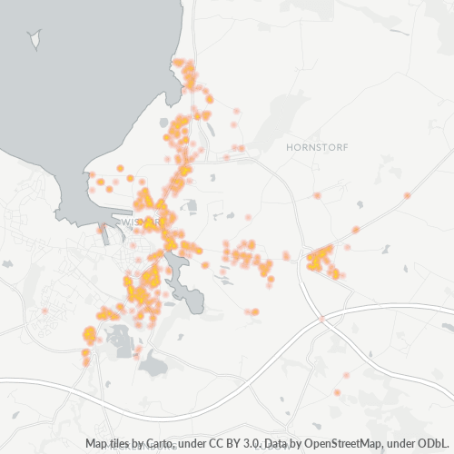 Heatmap für plz 23970