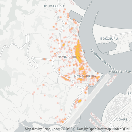 20280 Mapa de densitat de negocis 20280 Mapa de densitat de negocis