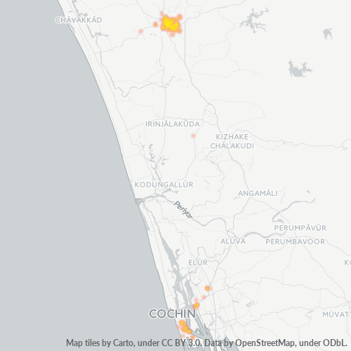 680005 व्यावसायिक घनत्व हीटमैप
