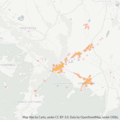 Heatmap für plz 99887