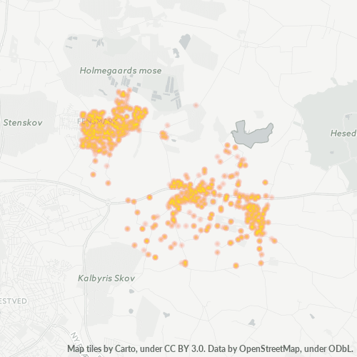 4684 Heatmap over forretningstæthed