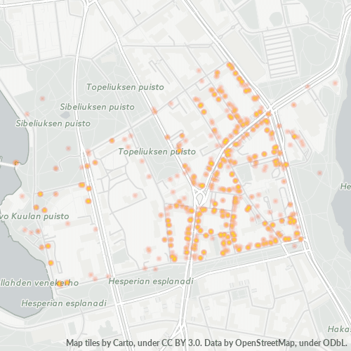 00260 Yritystiheys lämpökarttana