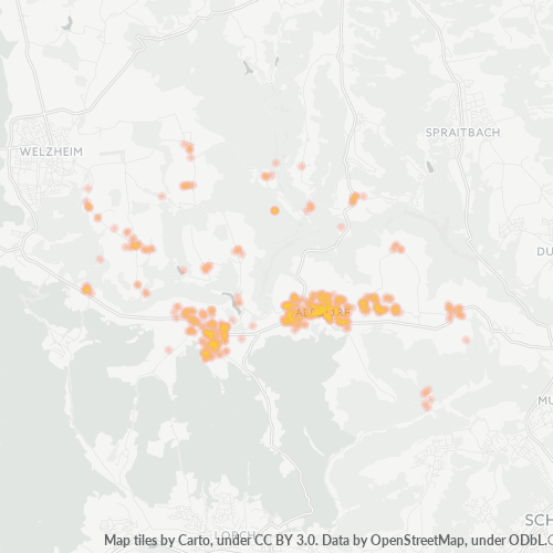 Heatmap für plz 73553