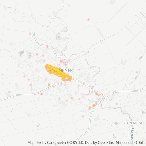 N2G Thermocarte de densité d'activité
