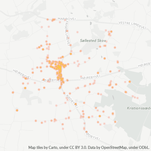 4920 Heatmap over forretningstæthed