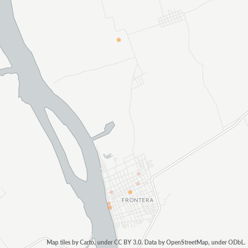 25600 Mapa de calor de densidad empresarial