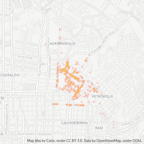 69079-000 Mapa de calor de densidad empresarial