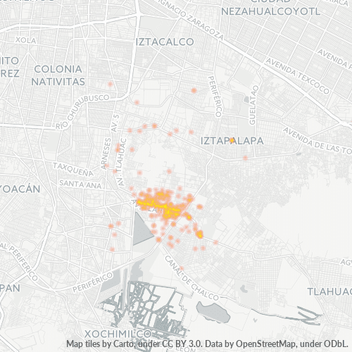 09880 Mapa de calor de densidad empresarial