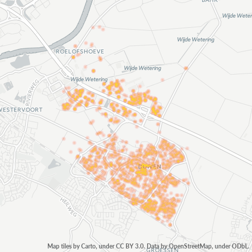 6921 Heatmap Bedrijfsdichtheid