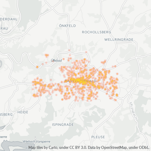 Heatmap für plz 42477