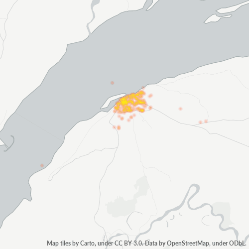 786001 Business Density Heatmap