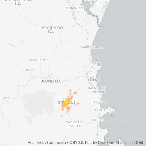88350-000 Heatmap de Densidade da Empresa