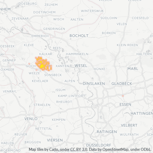 Heatmap für plz 47589