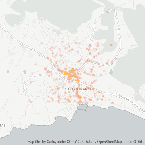 83320 Thermocarte de densité d'activité