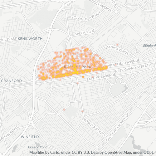 07204 Business Density Heatmap