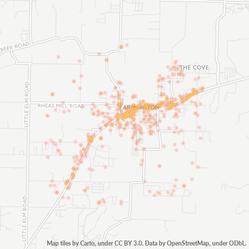 72730 Business Density Heatmap