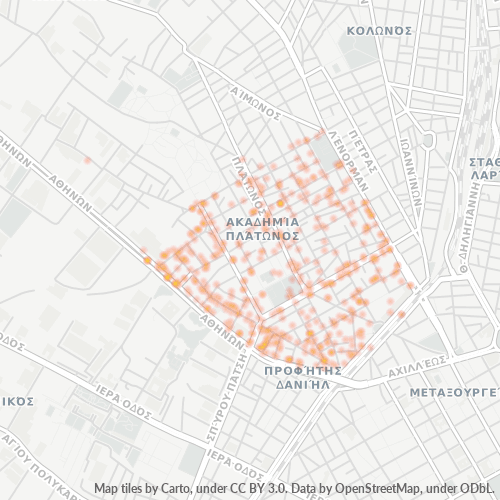 104 41 Χάρτης θερμότητας πυκνότητας επιχείρησης