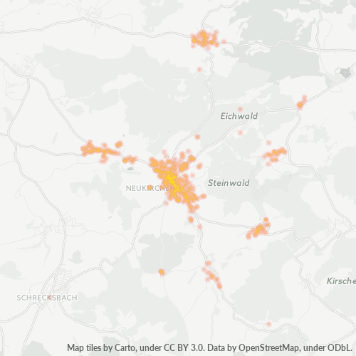 Heatmap für plz 34626