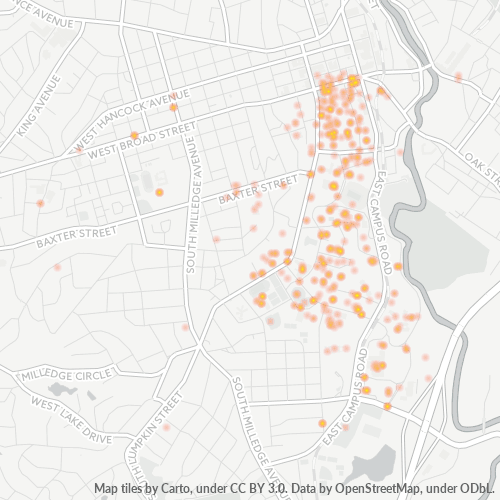 30602 Business Density Heatmap
