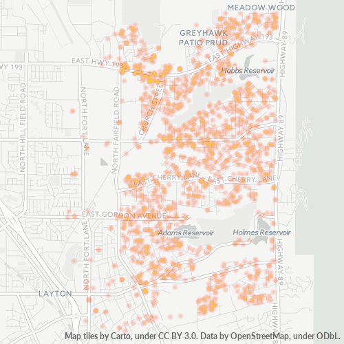 84040 Business Density Heatmap