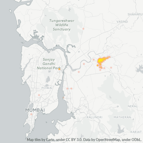 421001 Business Density Heatmap