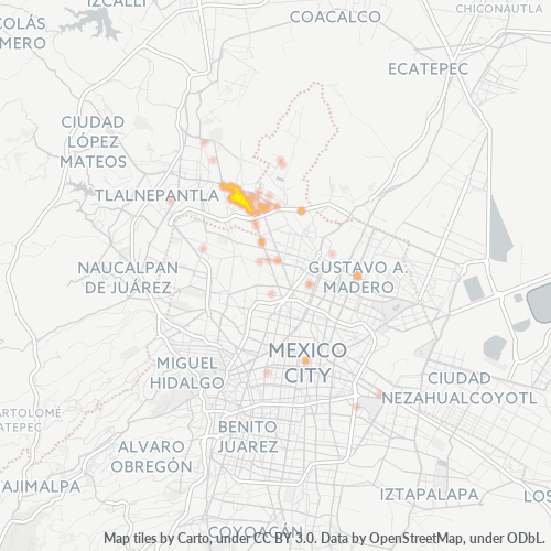 07620 Mapa de calor de densidad empresarial