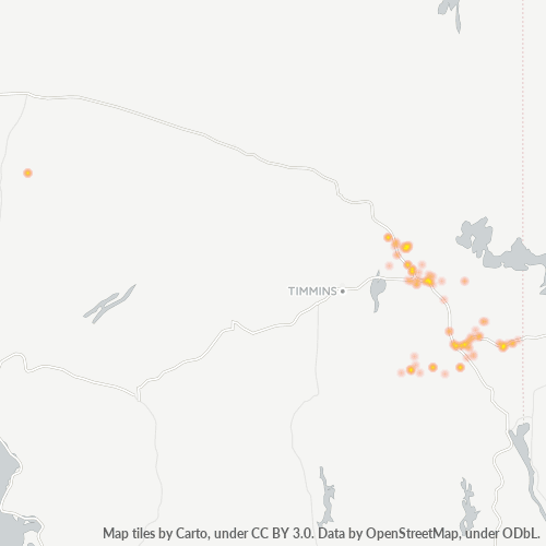 P0K Thermocarte de densité d'activité