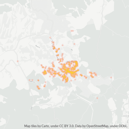 7300 Vállalati sűrűségi térkép