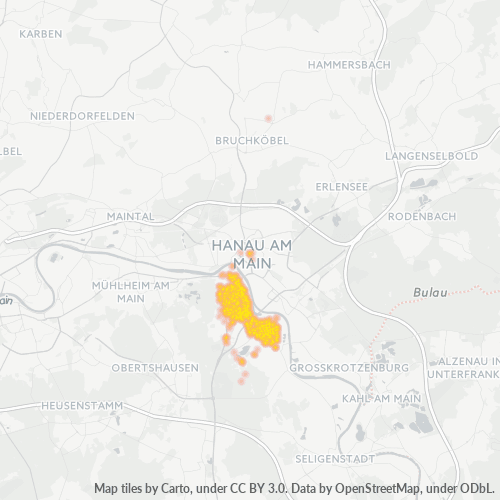 63456 Standortdichte-Heatmap