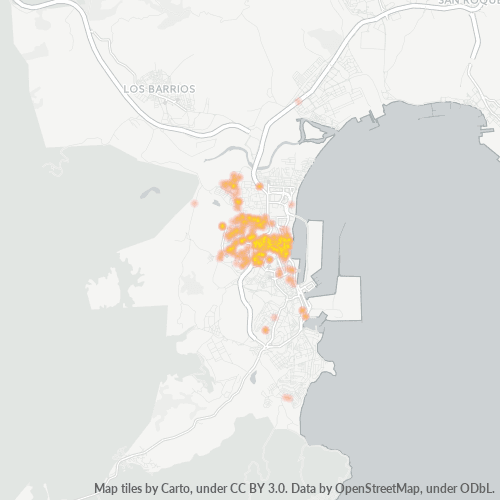 Mapa de calor para código postal 11204