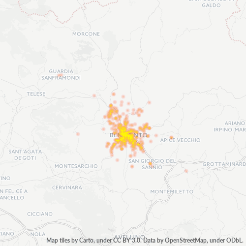 Mappa di calore per cap 82100
