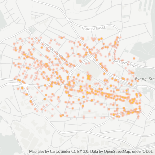 42853 Standortdichte-Heatmap