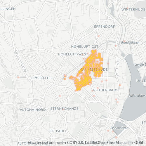 Heatmap für plz 20144