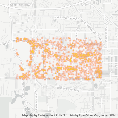 32304 Business Density Heatmap