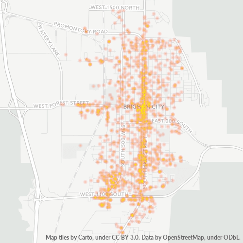 84302 Business Density Heatmap