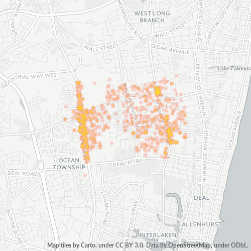 07755 Business Density Heatmap