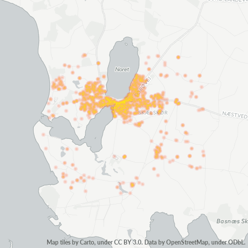 4230 Heatmap over forretningstæthed
