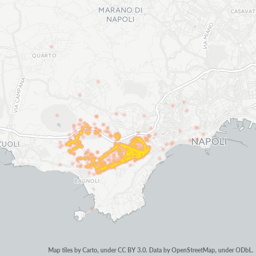 80125 Mappa di concentrazione per la densità di aziende