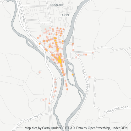18810 Business Density Heatmap