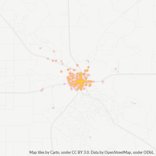 79356 Business Density Heatmap