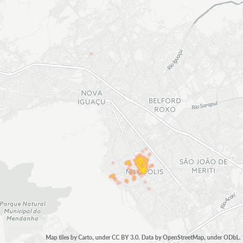 26530-000 Mapa de calor de densidad empresarial