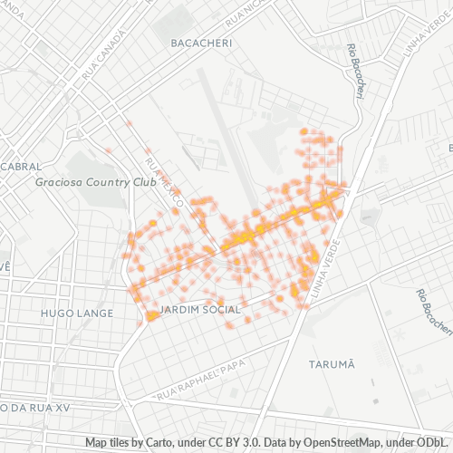 82520-000 Mapa de calor de densidad empresarial