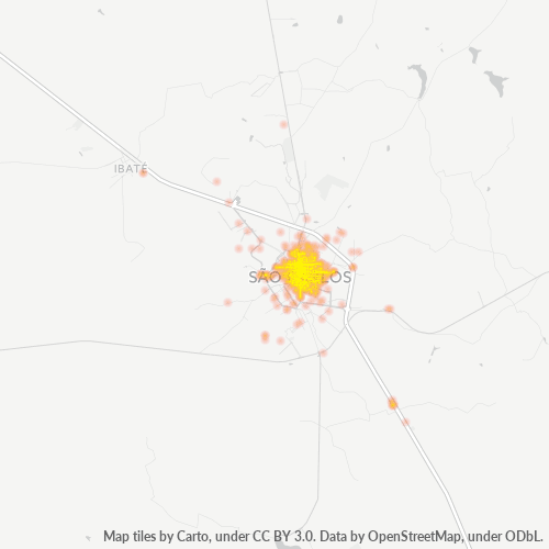 13560-000 Heatmap de Densidade da Empresa