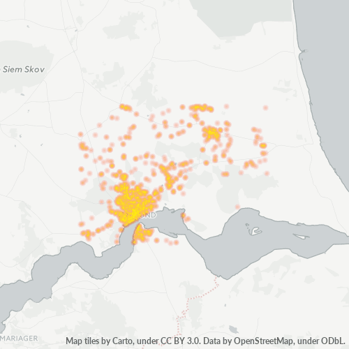 9560 Heatmap over forretningstæthed
