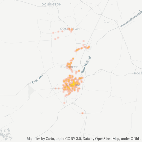 PE11 Business Density Heatmap